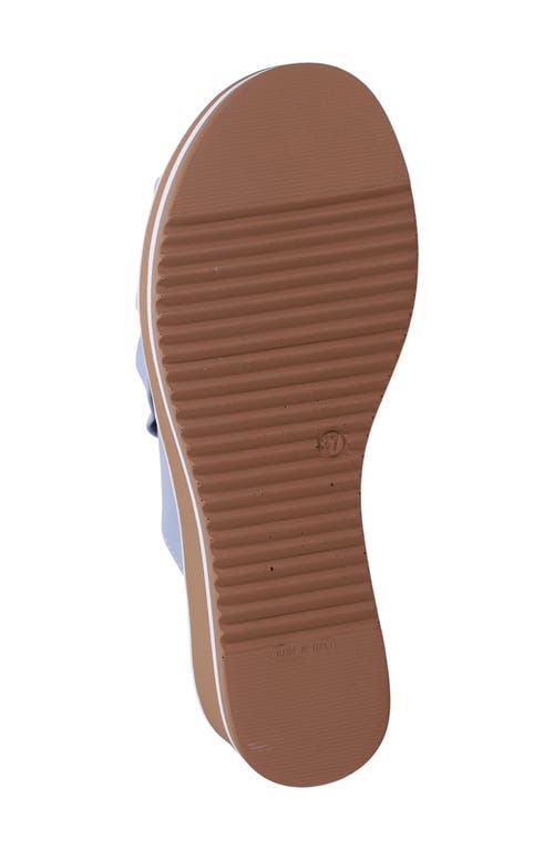 Ron White Patrika Platform Wedge Slide Sandal In Periwnkle