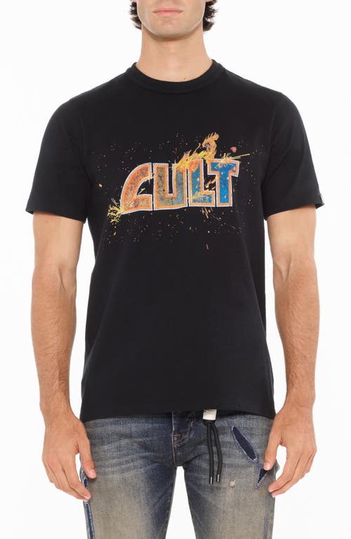 Cult Of Individuality Cotton Graphic T-shirt In Black