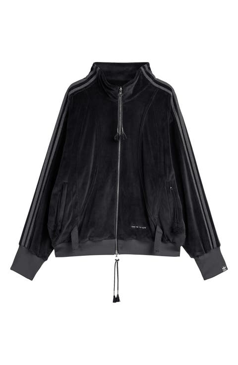 Gender Inclusive 3-Stripes Velour Track Jacket