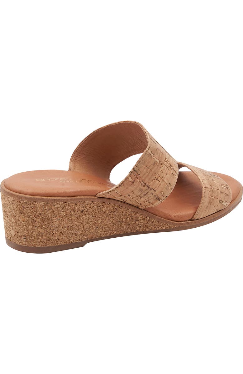 André Assous Gwenn Wedge Sandal, Alternate, color, Natural