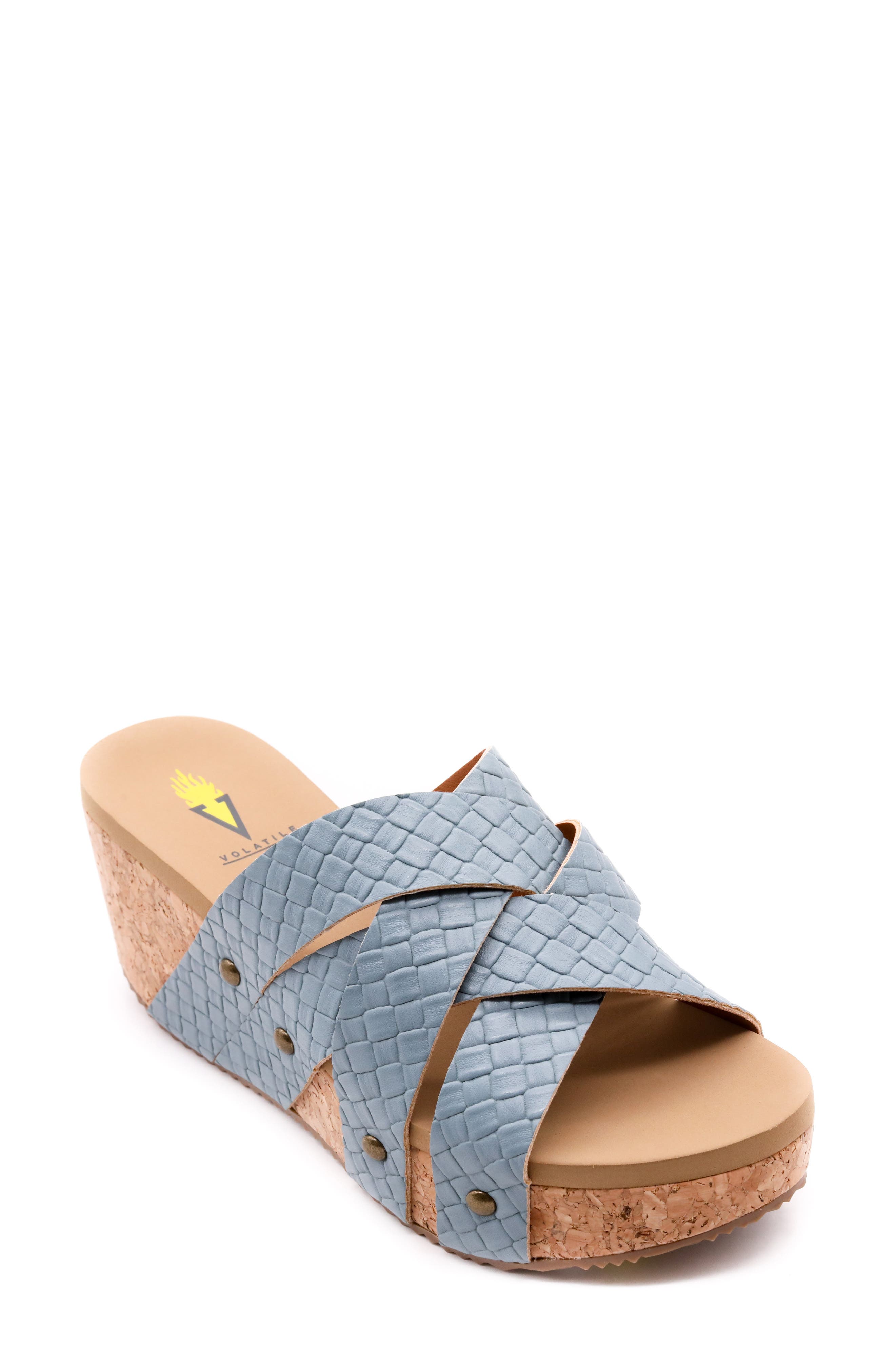 Volatile Newport Crisscross Platform Slide Sandal, Main, color, 