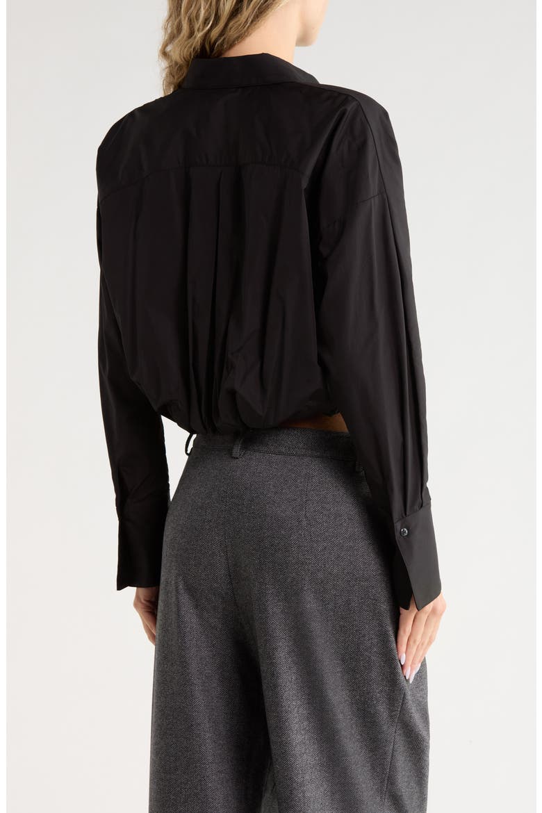 Taken Cotton Shirt, Alternate, color, BLACK