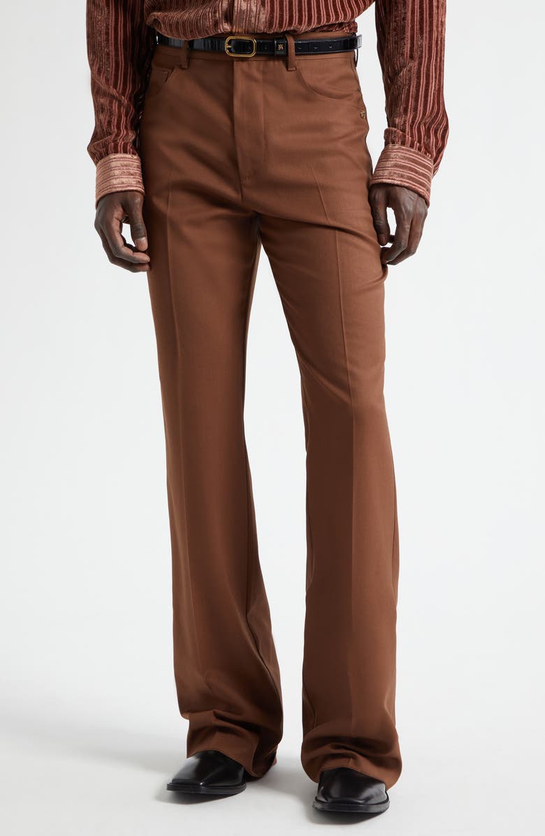 AMIRI Bootcut Pants, Main, color, Tobacco Archived