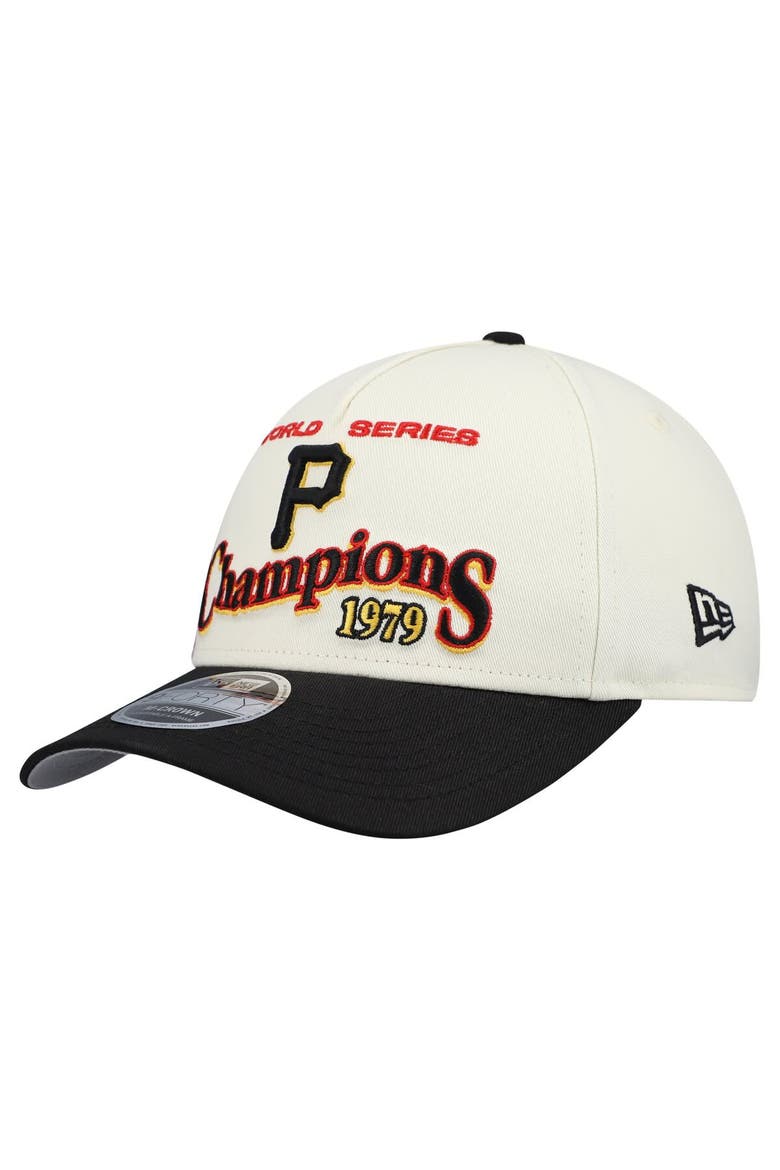 Men's New Era  Cream/Black Pittsburgh Pirates World Series 9FORTY M-Crown Adjustable Hat, Alternate, color, Cream