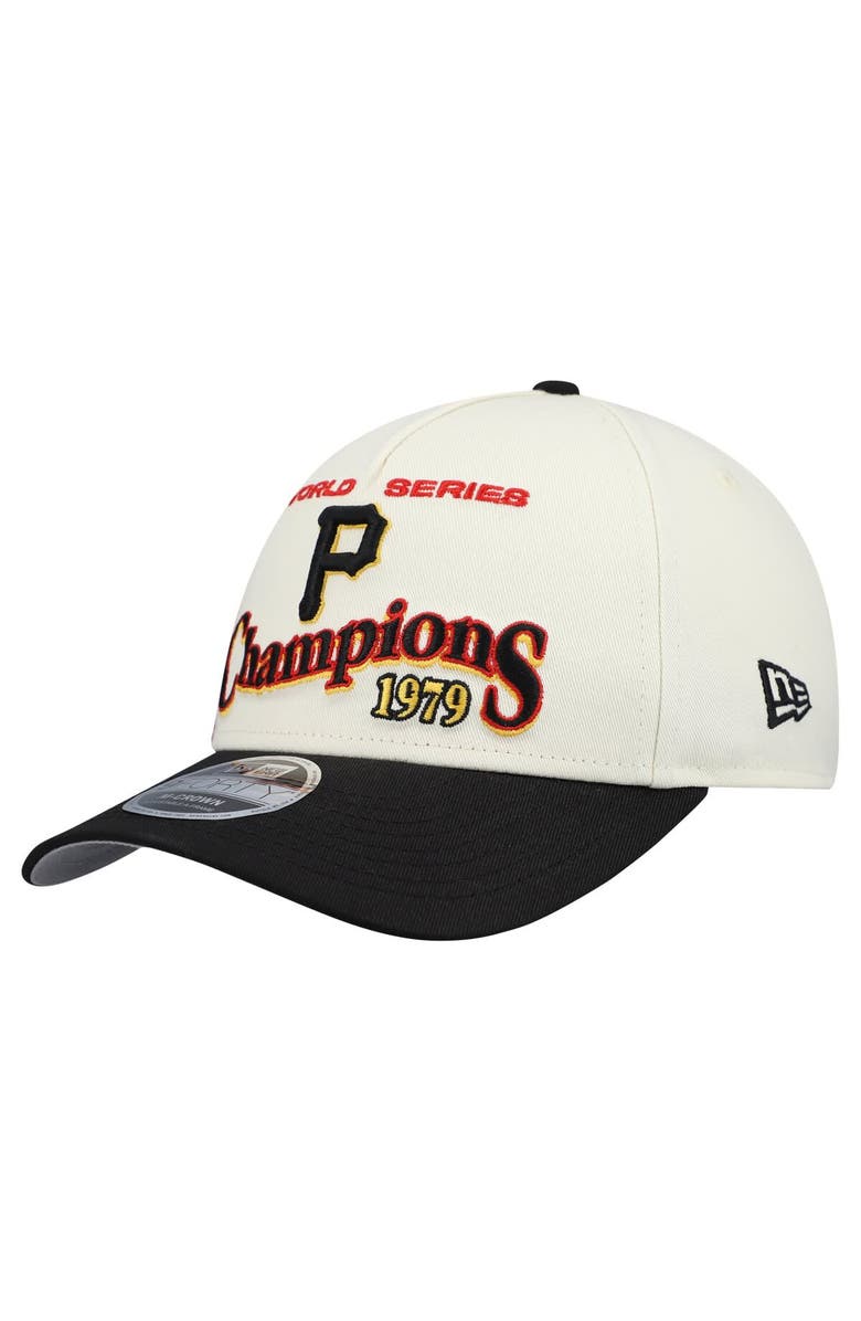 New Era Men's New Era  Cream/Black Pittsburgh Pirates World Series 9FORTY M-Crown Adjustable Hat, Alternate, color, Cream