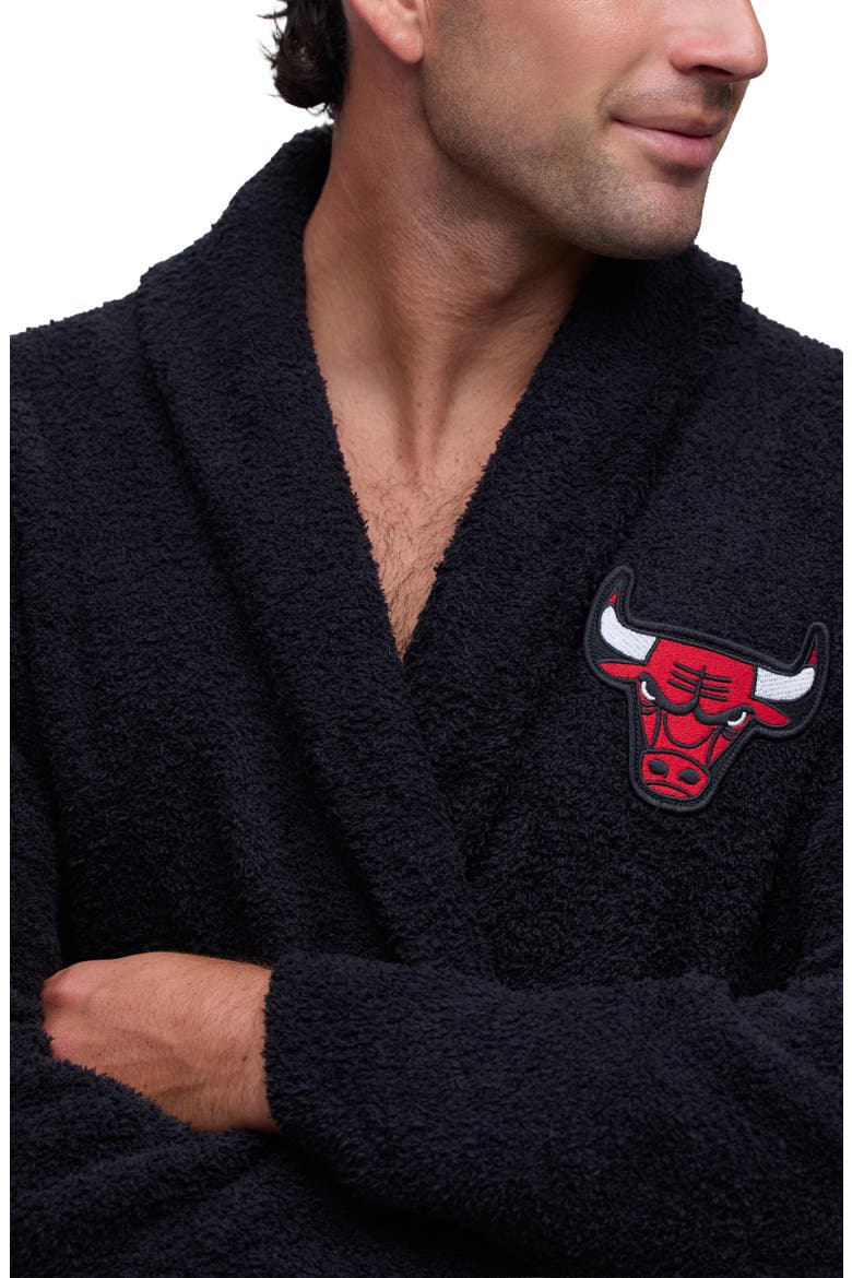 CozyChic Chicago Bulls Unisex Robe, Alternate, color, BLACK MULTI