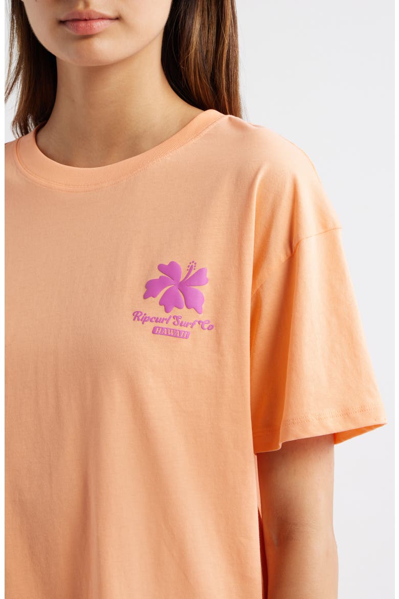 Topanga Canyon Graphic T-shirt, Alternate, color, PAPAYA HAWAII