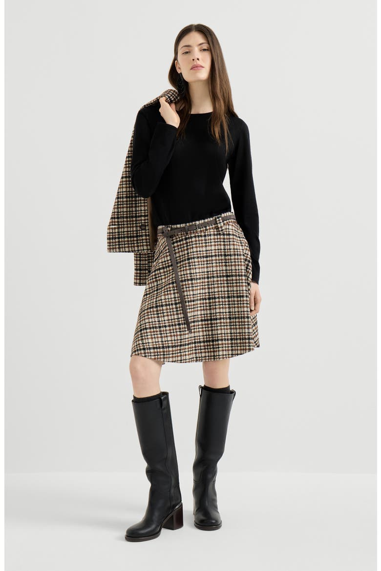 Cashmere and silk lightweight sweater, Alternate, color, Black