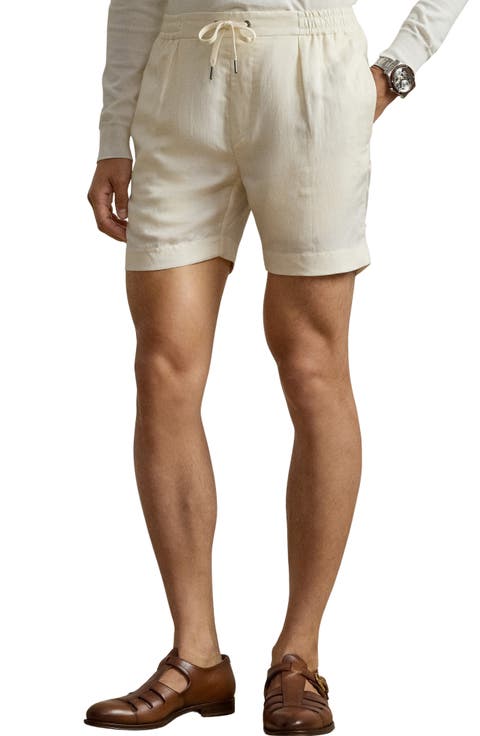 Hand Tailored Drawstring Linen Shorts