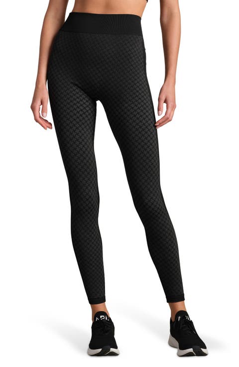Houndstooth Check Leggings
