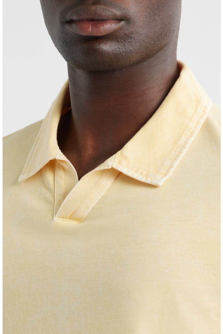 Jared Mineral Wash Cotton Polo, Alternate, color, LEMON DROP