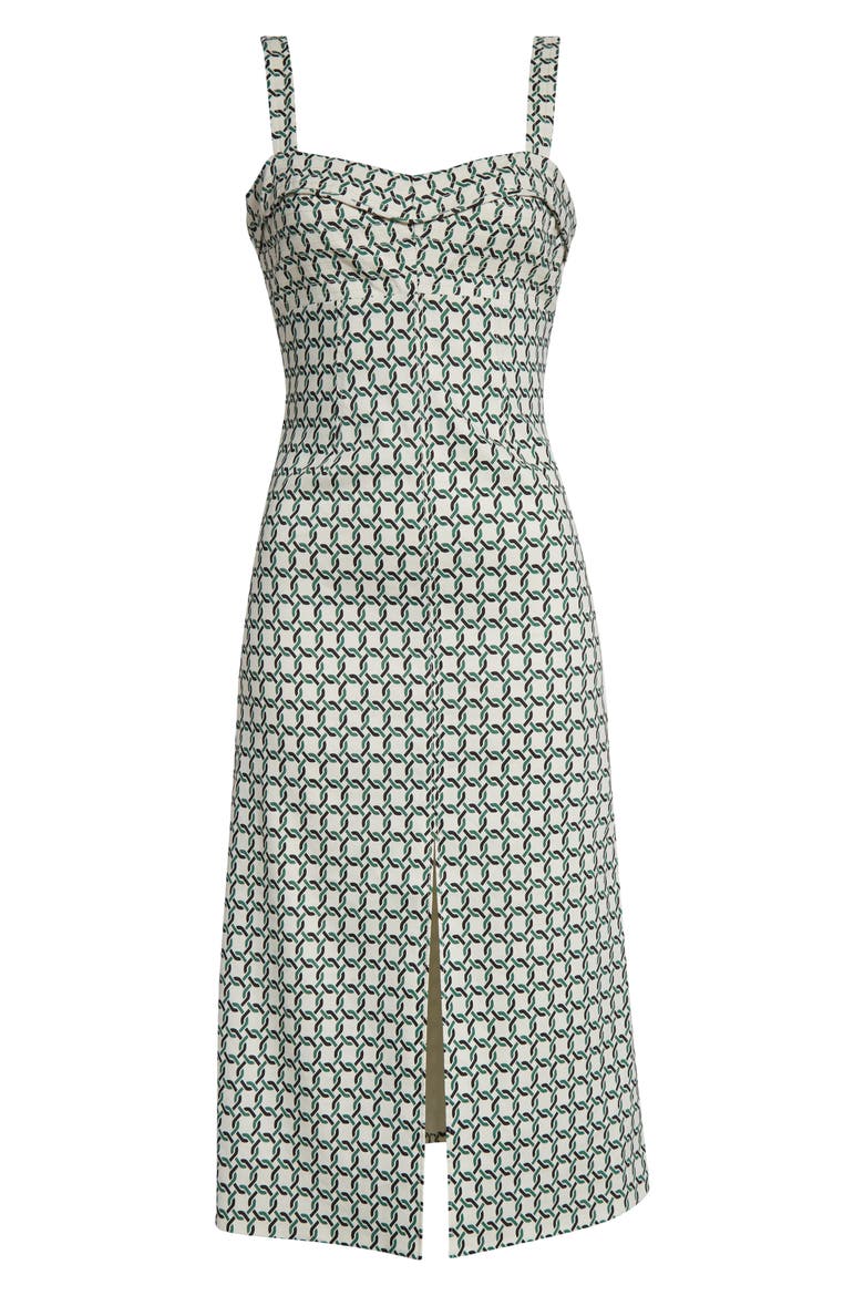 Colleen Chain Print Cotton Blend Dress, Alternate, color, DOVE MULTI