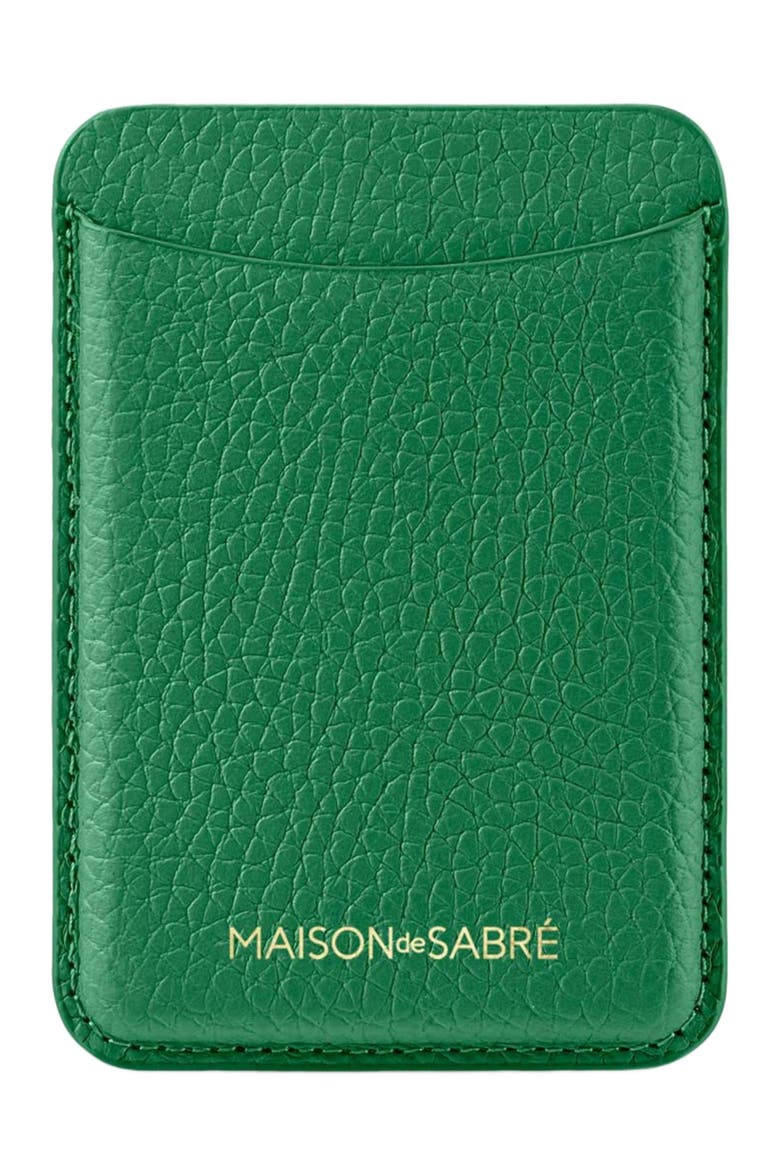 Leather MagSafe Wallet, Main, color, Emerald Green