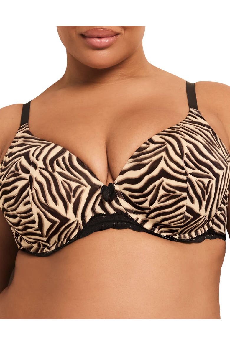 Nare Contour Full Coverage Bra, Main, color, Animal beige
