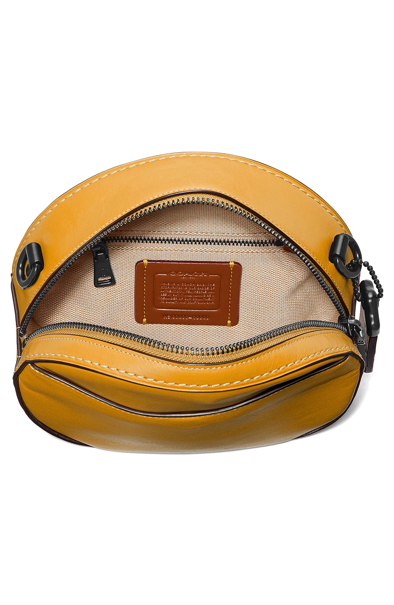 Canteen Leather Crossbody Bag, Alternate, color, HONEYCOMB