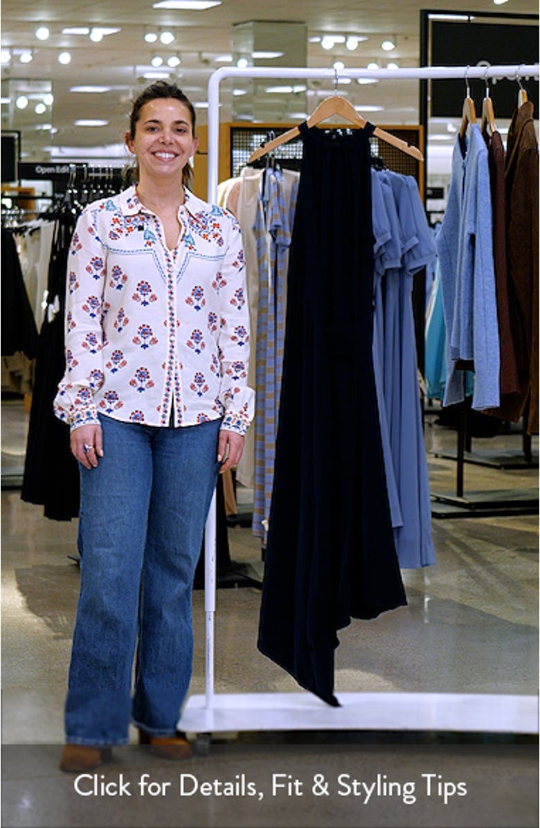 Maeve Asymmetric Sleeveless Maxi Dress, sales video thumbnail