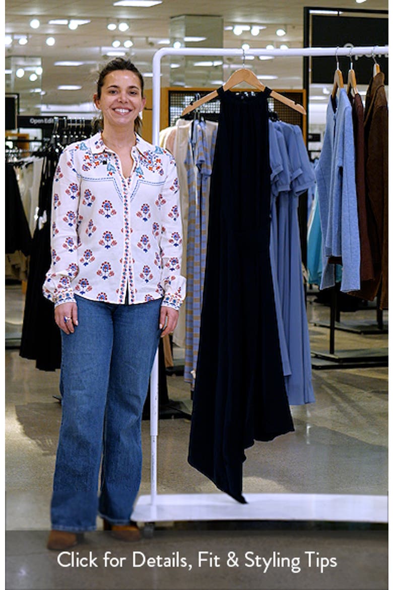 Maeve Asymmetric Sleeveless Maxi Dress video