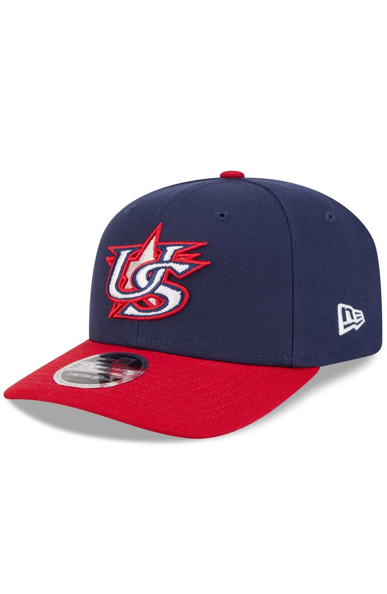New Era Men's New Era  Navy/Red USA Baseball 2026 World Baseball Classic 9SEVENTY Adjustable Hat, Alternate, color, Navy