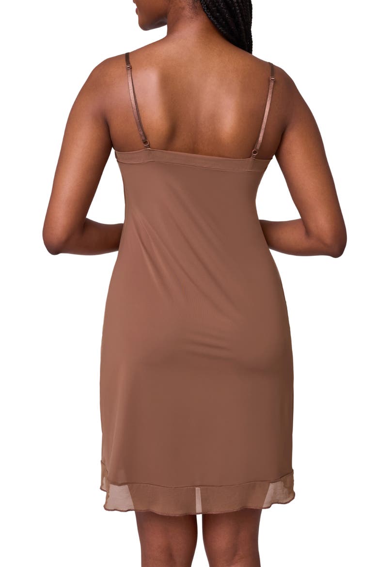 V-Neck Full Length Slip, Alternate, color, MOCHA