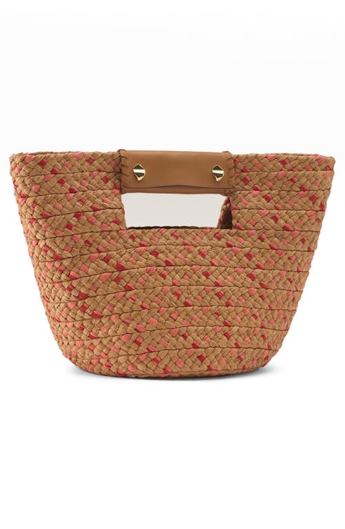 Helen Kaminski Remi Raffia Tote In Nougat/tropical/caramel