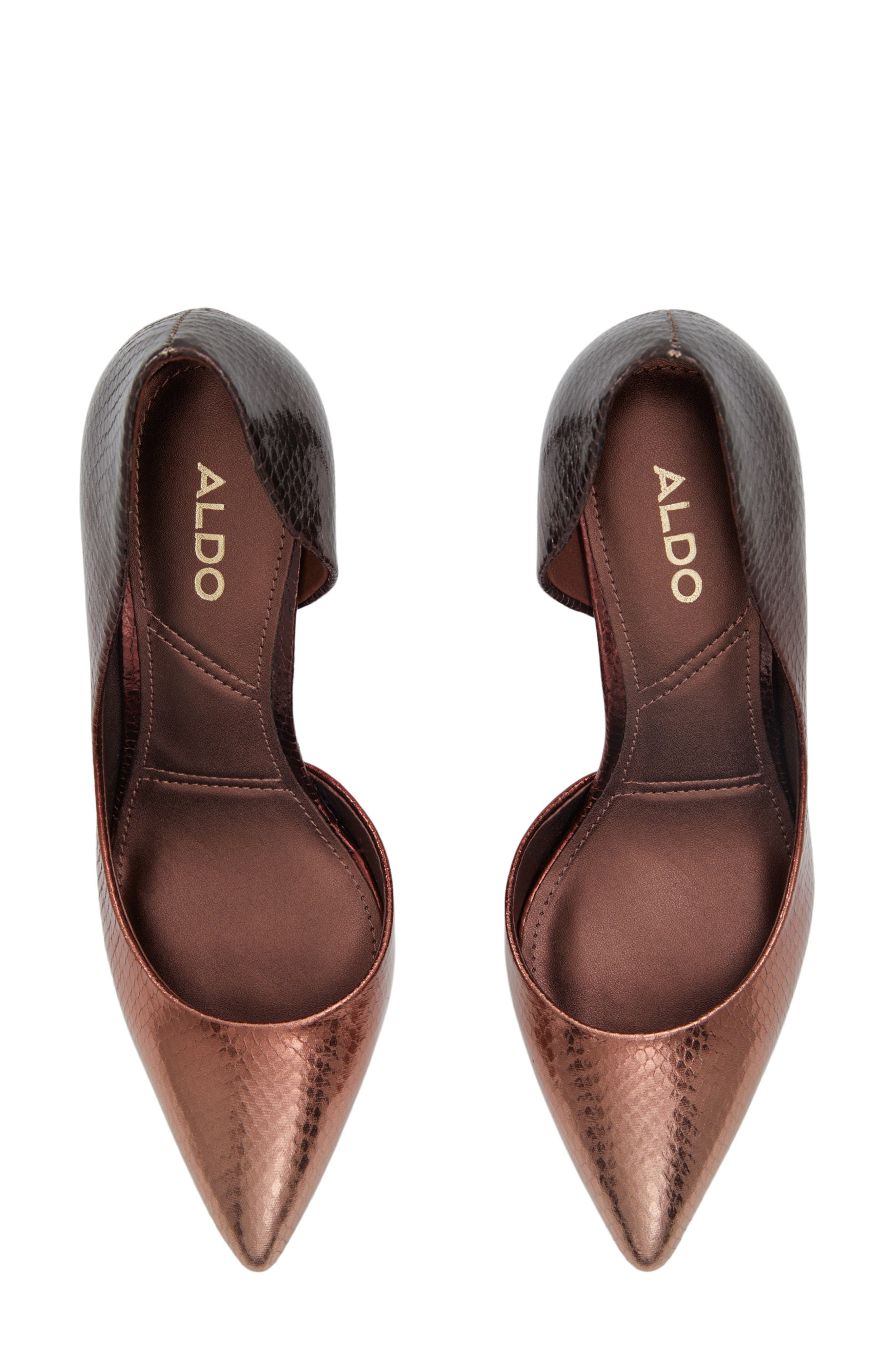 ALDO Brandie Stiletto Pump, Alternate, color, Bronze