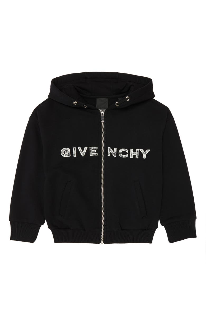 Givenchy Kids Kids' Lace Logo Graphic Hoodie, Main, color, 