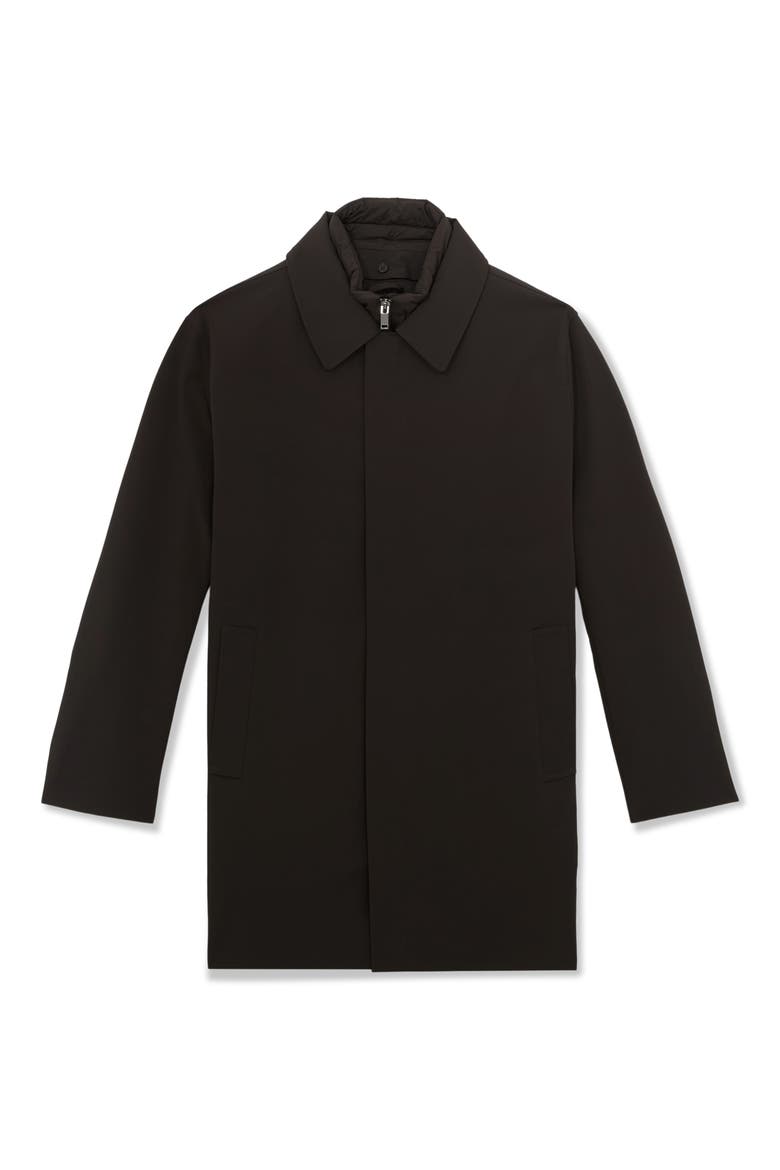 Logan Water Resistant Overcoat with Removable Funnel Neck Insert, Alternate, color, BROWN