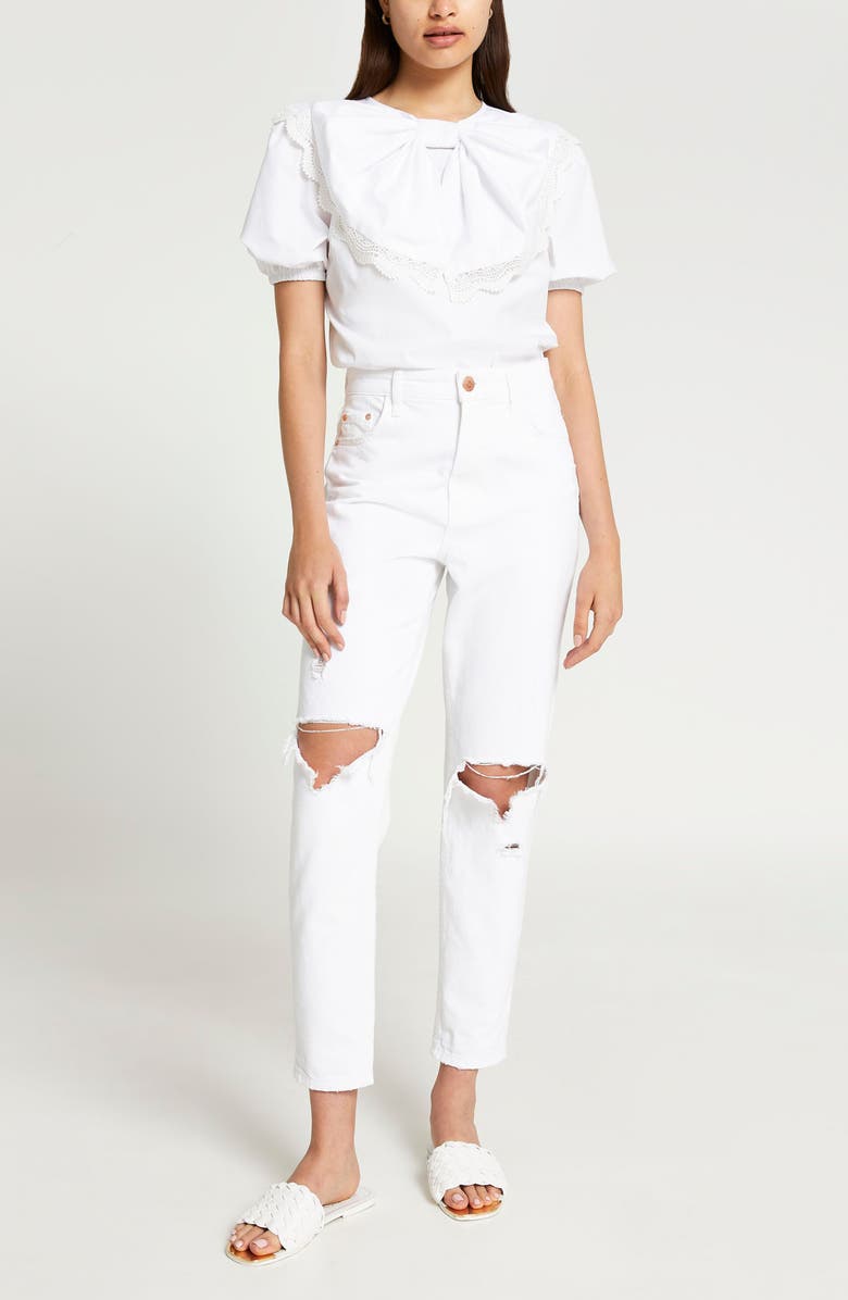 River Island Bow Top, Alternate, color, 