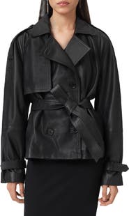 AllSaints Reed Leather Trench Jacket