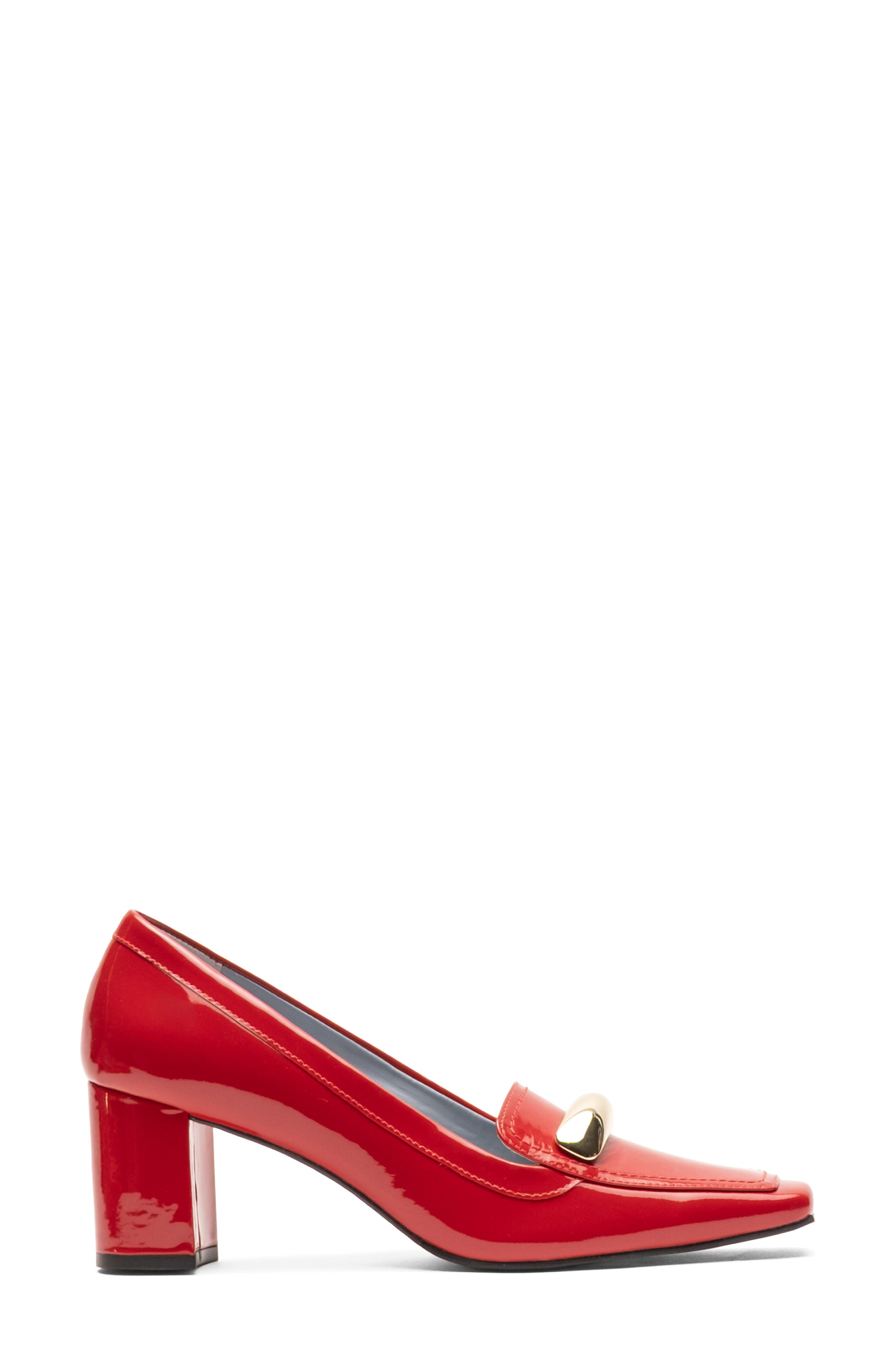 Barbara Loafer Pump, Alternate, color, RED