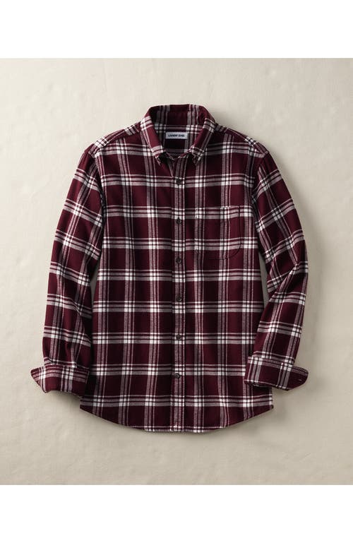 Lands' End Traditional Fit Flagship Flannel Shirt In Multi