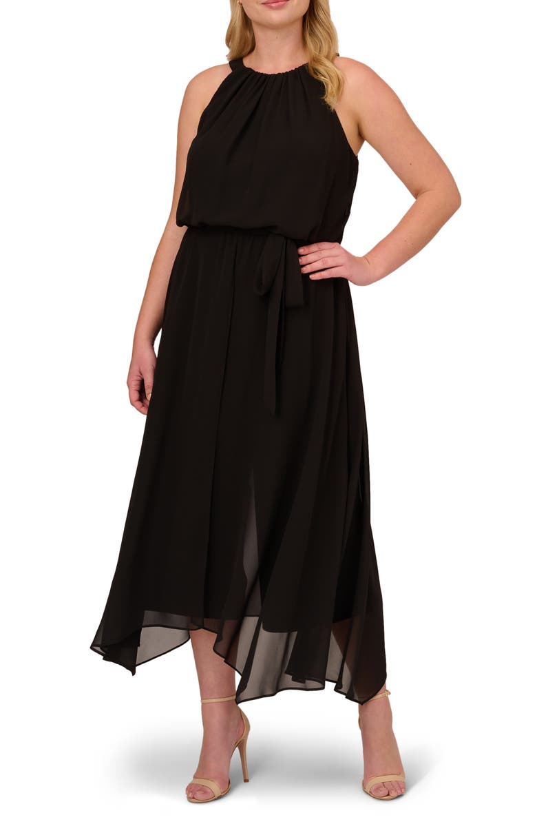 Adrianna Papell Jersey & Chiffon Jumpsuit, Alternate, color, 
