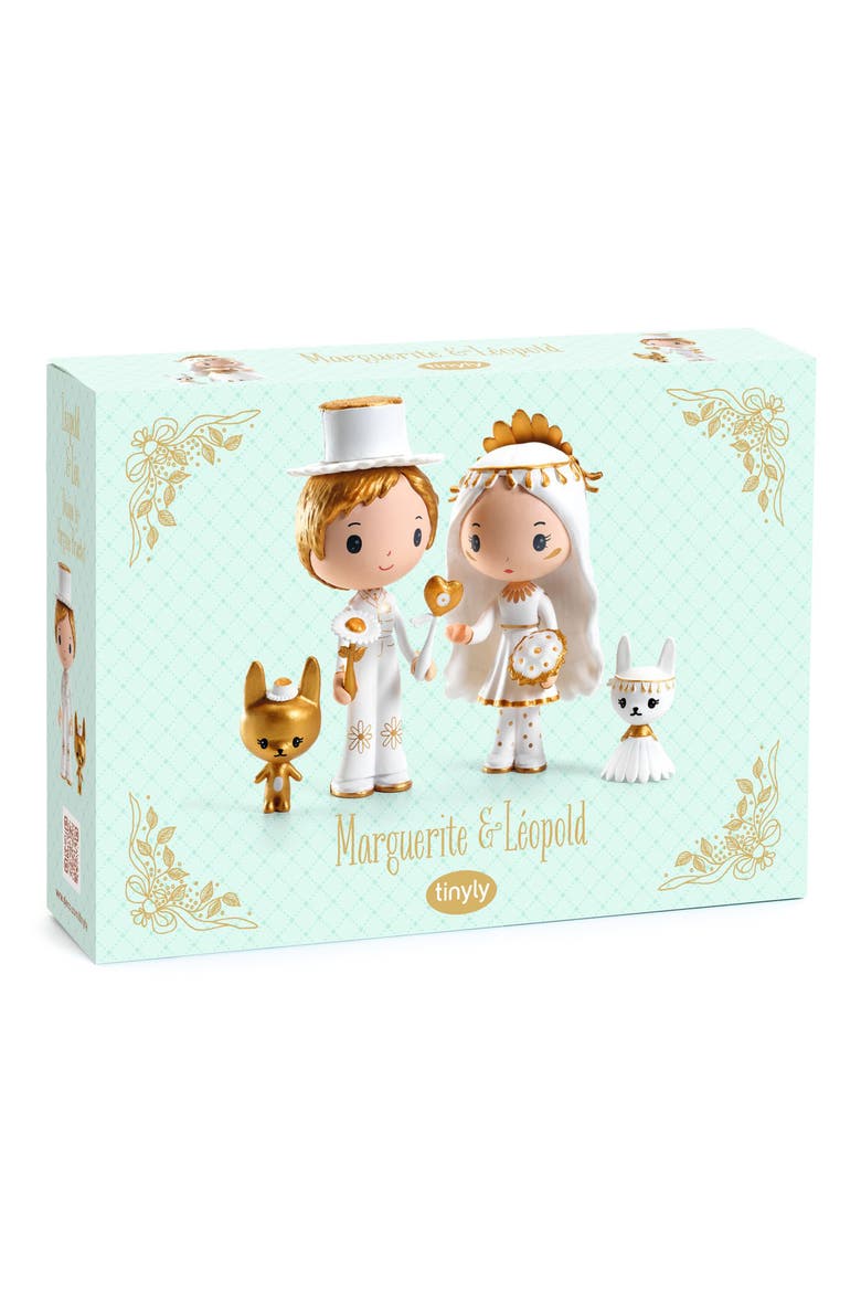 Tinyly Marguerite & Léoplold Figurines, Alternate, color, WHITE MULTI