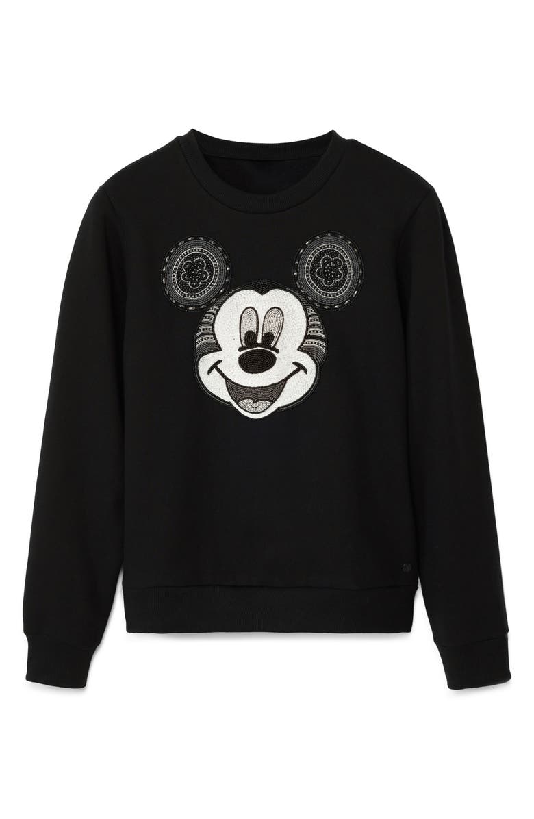 Desigual Mickey Yeah Sweatshirt, Alternate, color, 