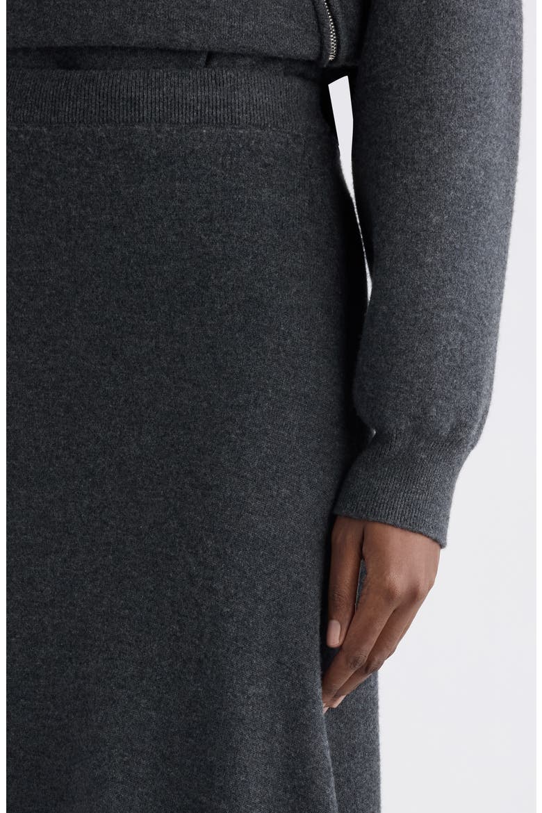 Wool Maxi Sweater Skirt, Alternate, color, 8519 DARK HEATHER GREY