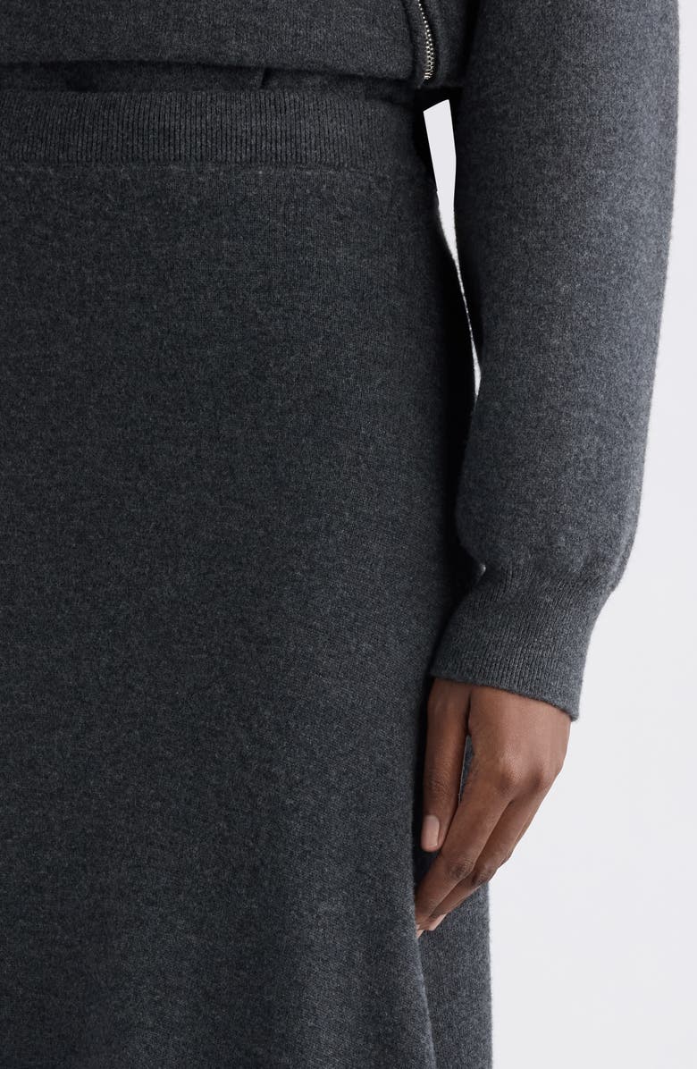 Balenciaga Wool Maxi Sweater Skirt, Alternate, color, 8519 Dark Heather Grey