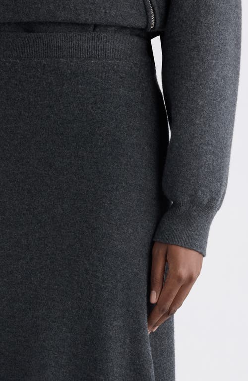 Balenciaga Wool Maxi Sweater Skirt In Gray