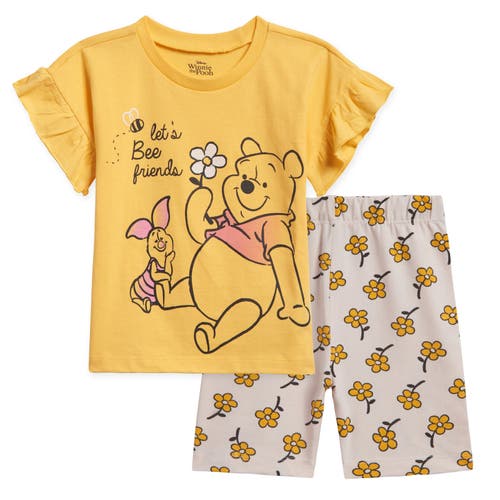 Disney T-shirt & Bike Shorts Set In Animal Print