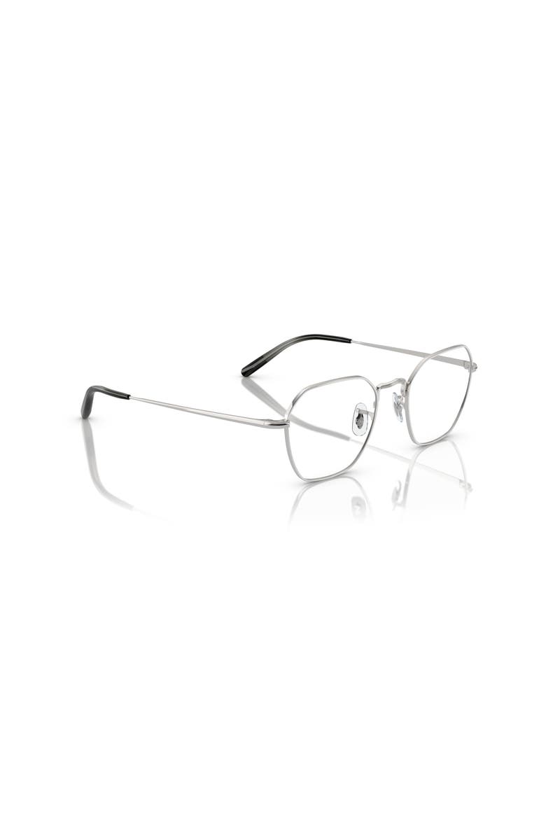 49mm Rectangle optical glasses, Alternate, color, Silver