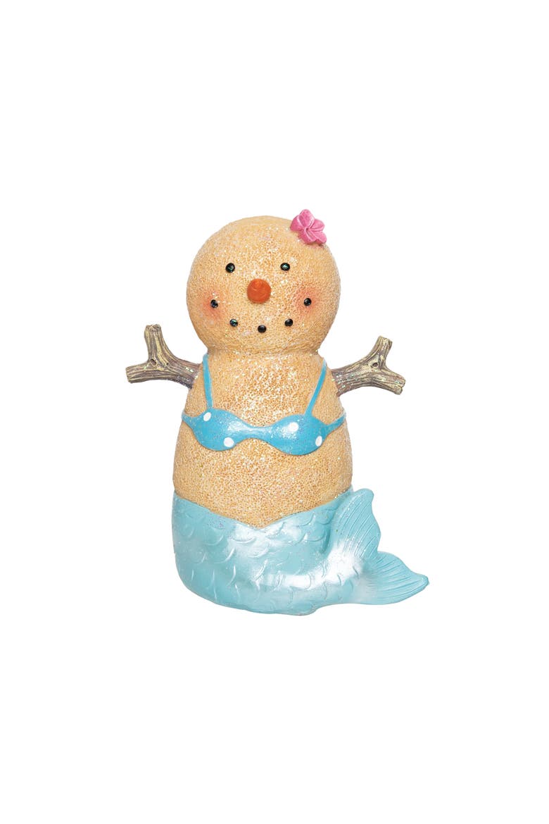 Sand Snowlady Mermaid Figurine, Main, color, Blue
