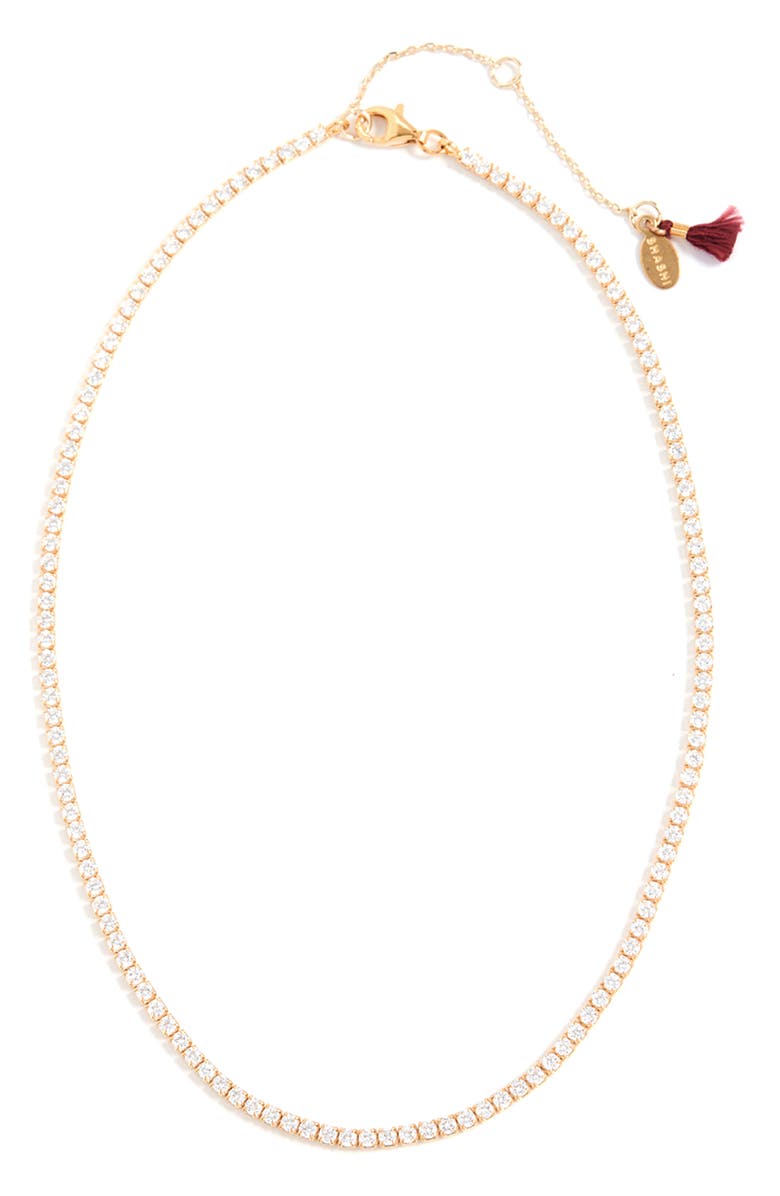 Shashi Cubic Zirconia Tennis Necklace, Main, color,