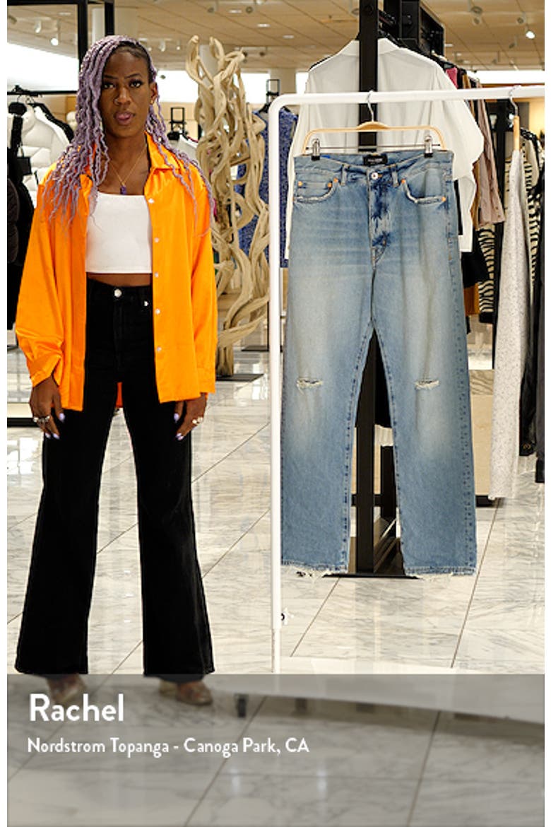 Black Label Distressed Straight Leg Jeans video