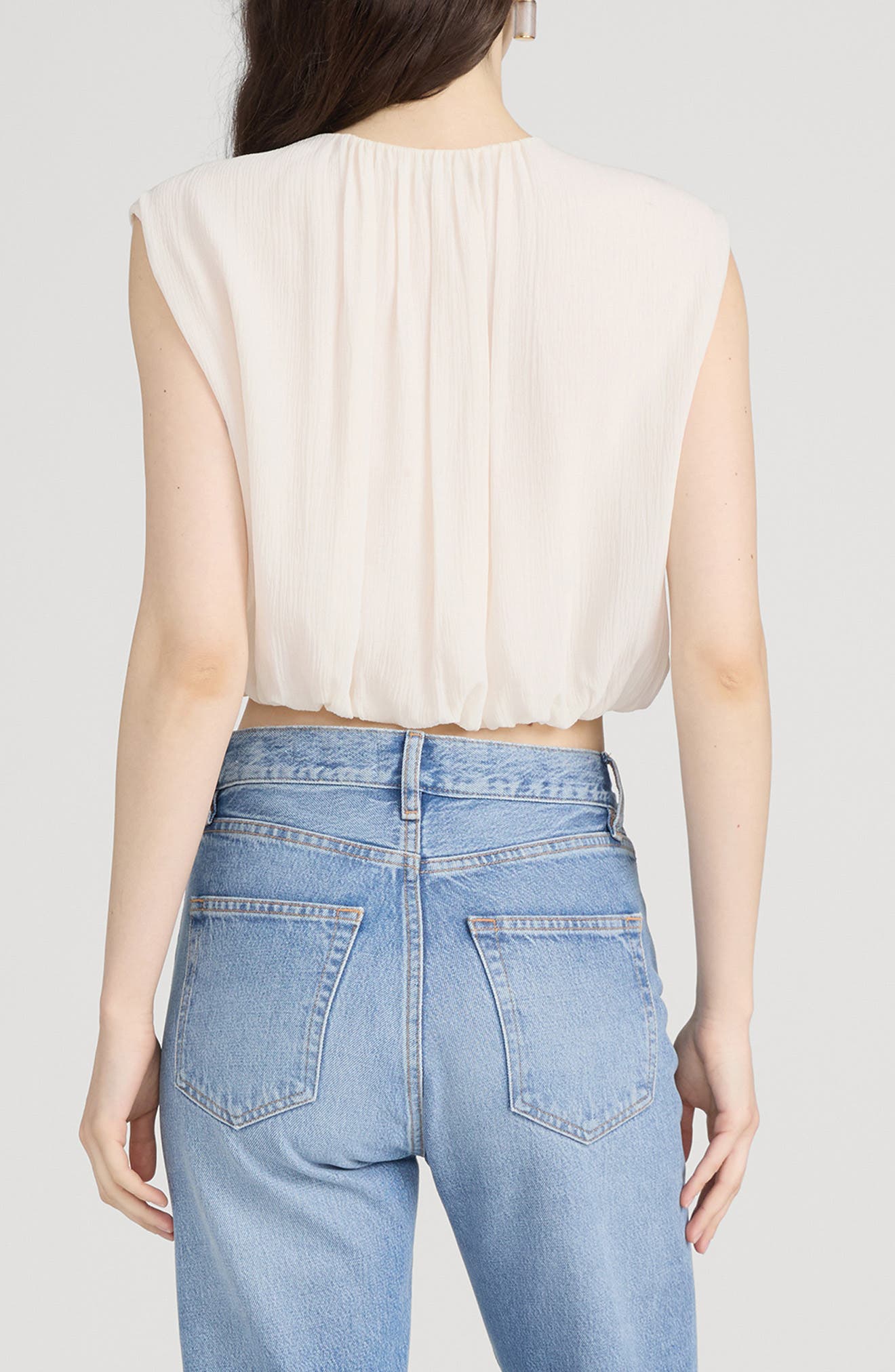 The Wave Tie Neck Silk Top - image 2