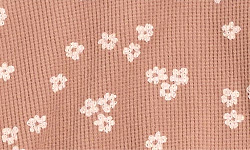 Jessica Simpson Kids' Floral Pullover & Wide Leg Pants Set In Brown