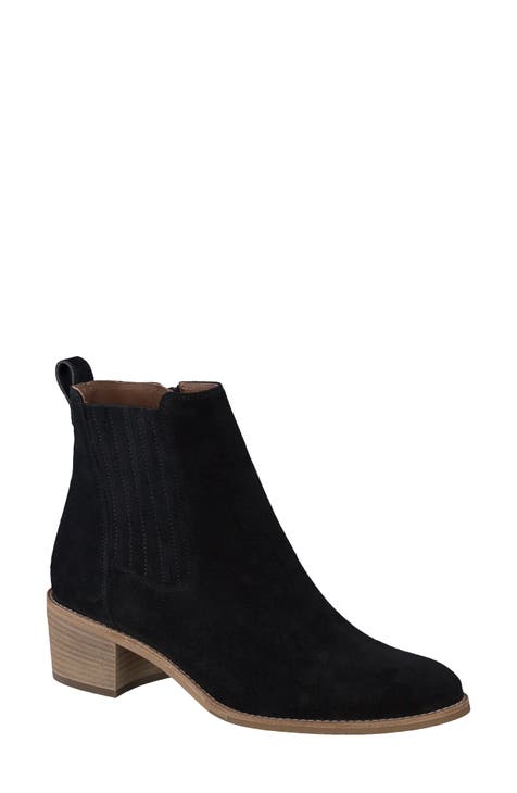 Paul newest Green Gray Suede Low Heel Bootie