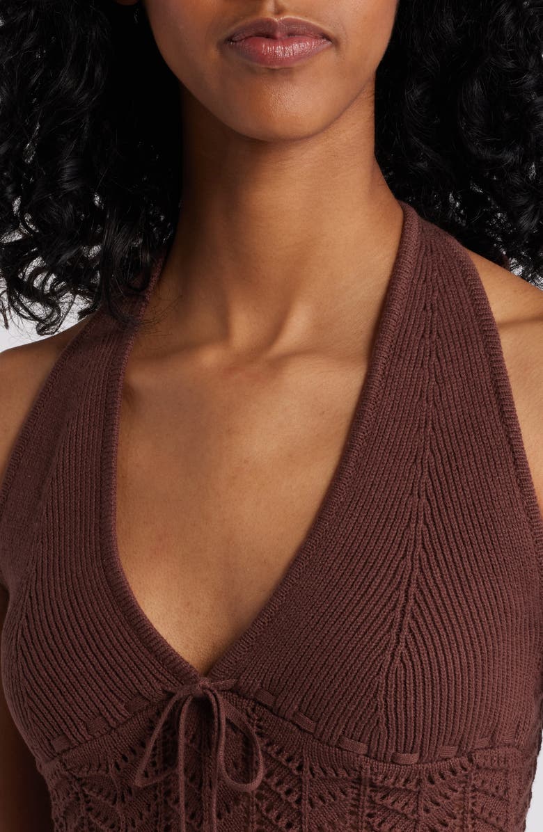 PacSun Kelli Knit Halter Top, Alternate, color, 