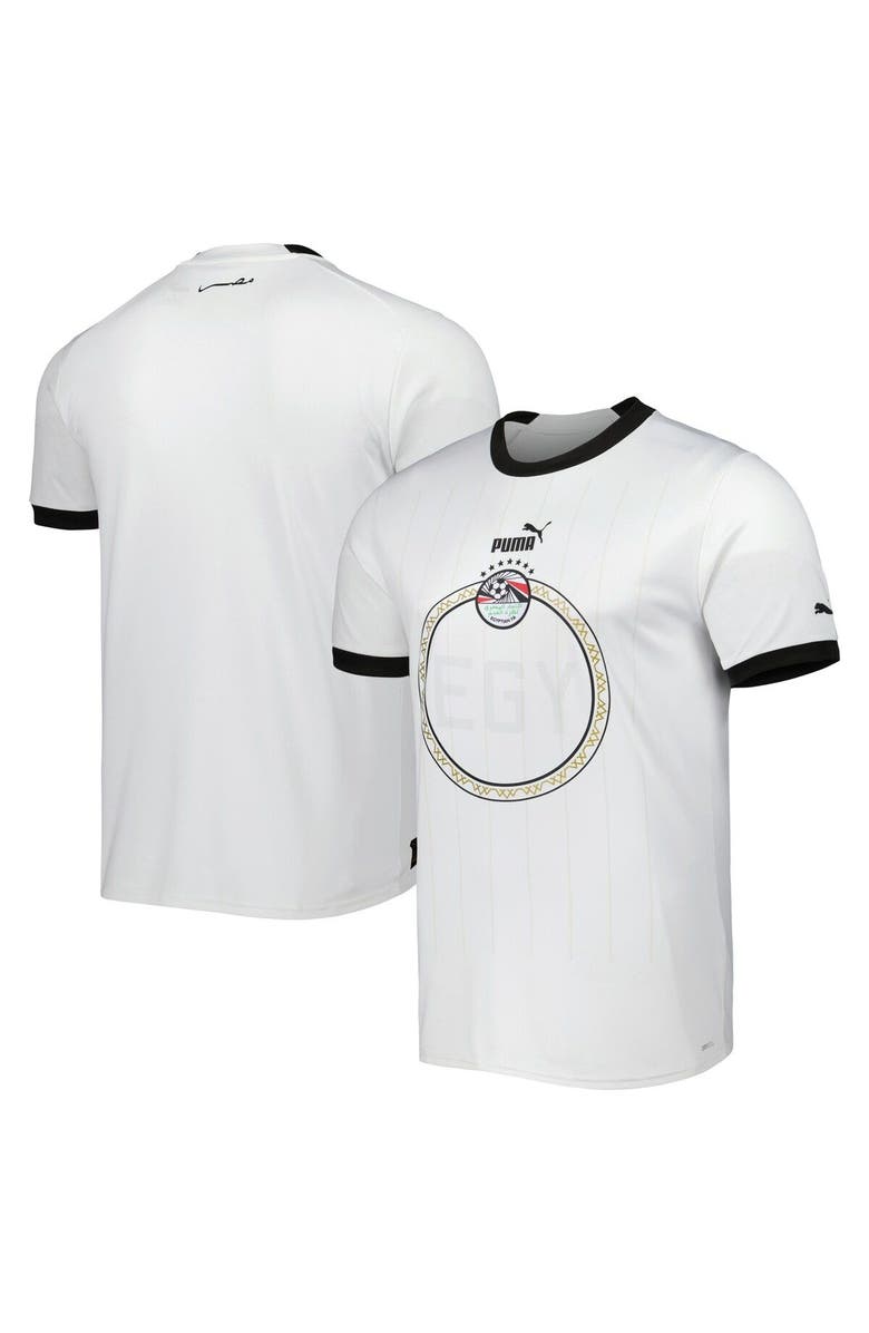 PUMA Men's Puma White Egypt National Team 2022/23 Away Replica Jersey, Main, color, 