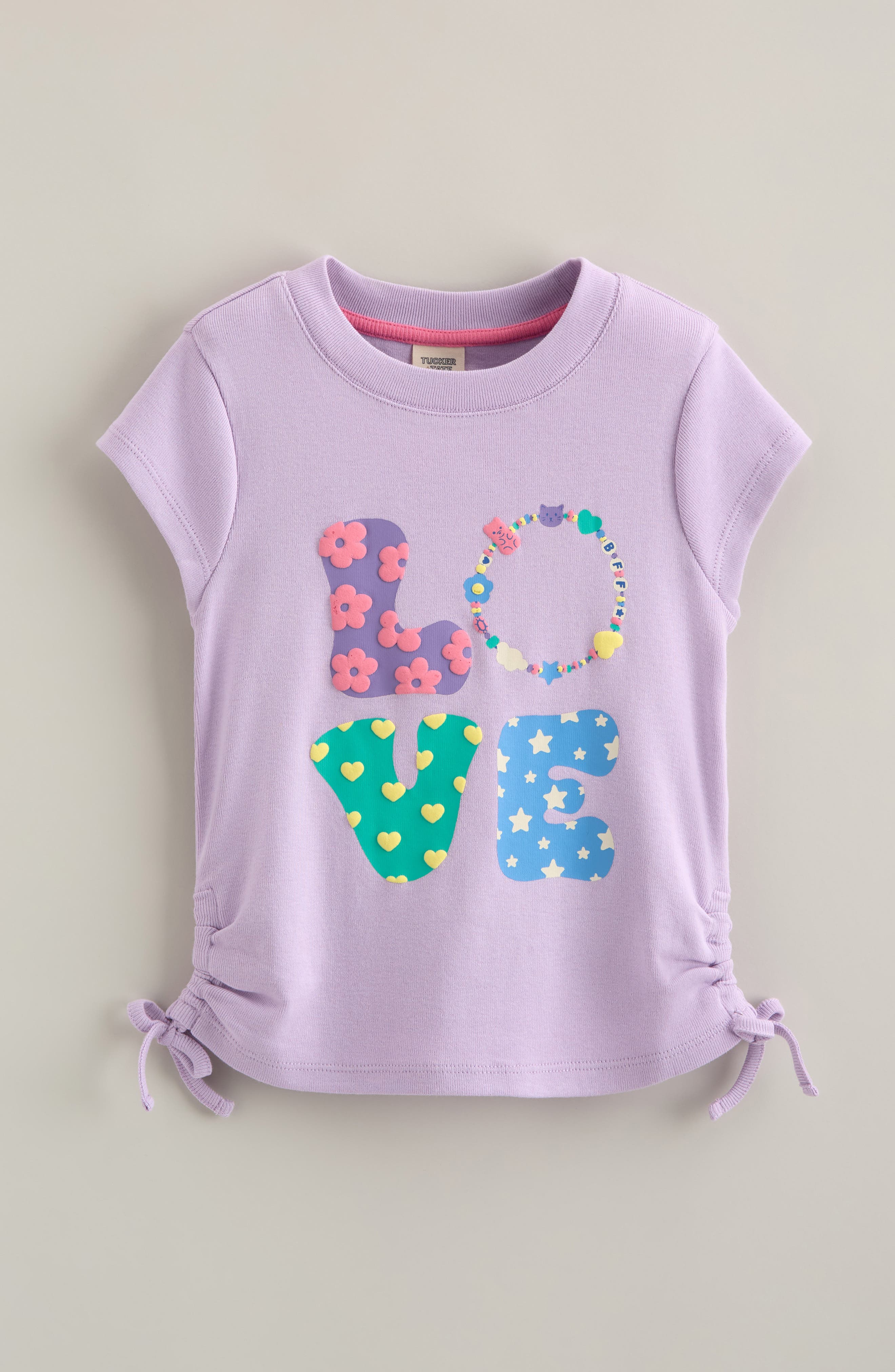 selected PURPLE BLOOM BFF LOVE GRAPHIC