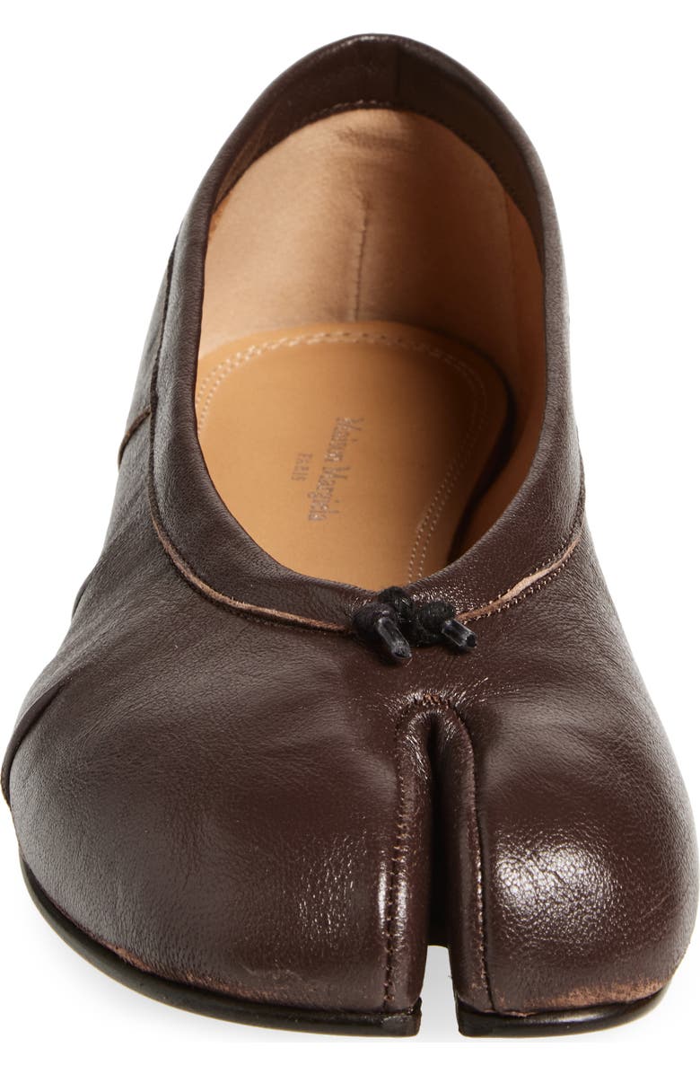Maison Margiela Tabi Ballerina Flat, Alternate, color, Moka
