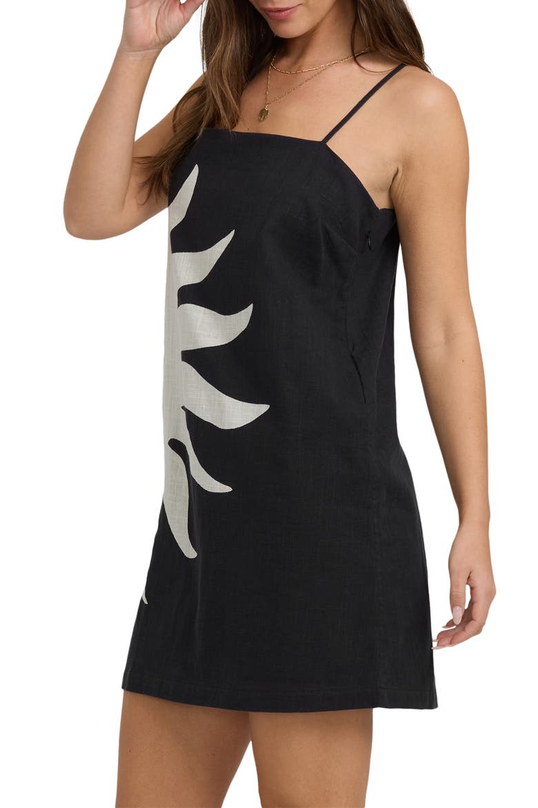 Sunburst Spaghetti Strap Minidress, Alternate, color, BLUE CAPRI